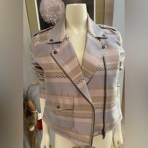 Armani Exchange Business Moto Jacket with side zipper